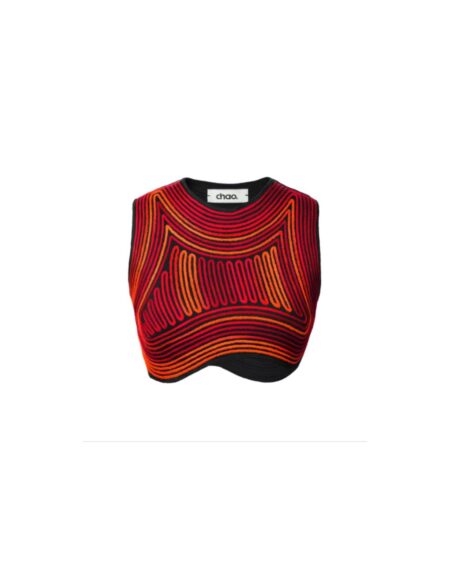 Top Wavy Rojo