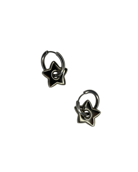 Aretes Estrella Plateada
