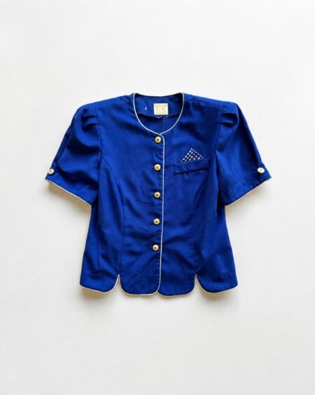 Top Vintage Azul